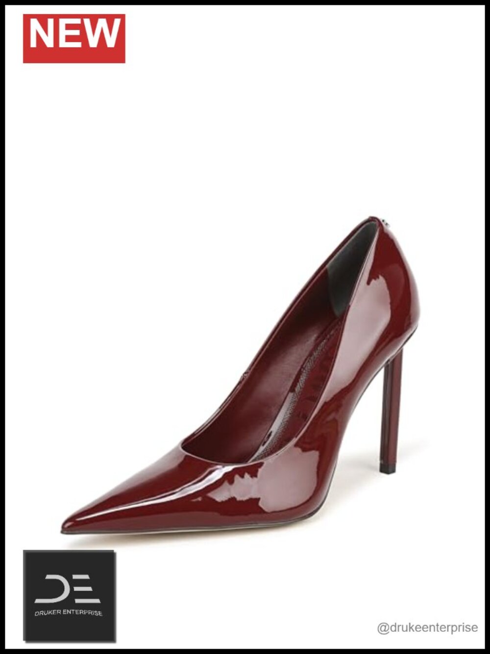 Sam Edelman Talula Leather Pointed Toe Stiletto Heel Pump Women's Shoes 4.125"